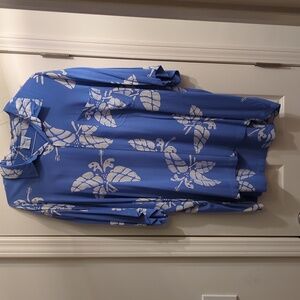 Blue Ginger Hawaiian Polo Shirt